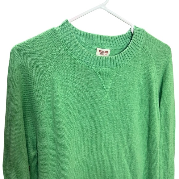 !SOLD! MOSSIMO Green Chunky Ribbed Sweater Long Sleeve Shirt Men size Medium - Picture 3 of 9